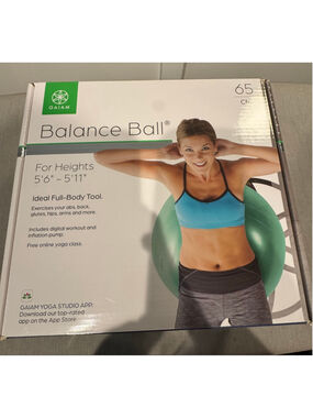 Women's Gaiam Green Balance Ball 65CM